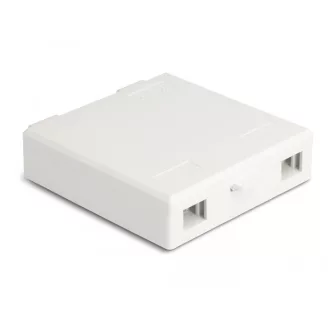   Delock Fehér száloptikai csatlakozódoboz falra szereléshez 2 db SC Simplex vagy LC Duplex-hez (87139)