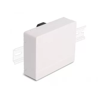   Delock 4 x SC Simplex vagy LC Duplex optikai rostkapcsoló doboz DIN sínhez fehér (87141)