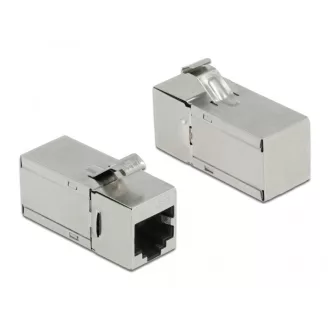   Delock Keystone modul, RJ45-aljzat - RJ45-aljzat, Cat.6A, 90 fokos szögű (87142)