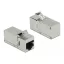 Delock Keystone modul, RJ45-aljzat - RJ45-aljzat, Cat.6A, 90 fokos szögű (87142)