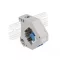 Delock Lila DIN sín adapter Keystone LC Duplex kék (87189)