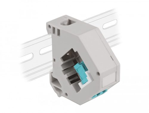 Delock Lila DIN sín adapter Keystone LC Duplex vízkék (87194)