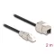 Delock Kábel RJ45 dugasz terepen szerelhető Keystone Modul RJ45 aljzathoz Cat.6A 2 m (87209)
