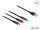 Delock 30 cm hosszú, USB töltő kábel 3 az 1-ben Lightning -, Micro USB- és USB Type-C  csatlakozásho (87236)