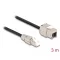 Delock Kábel RJ45 dugasz terepen szerelhető Keystone Modul RJ45 aljzathoz Cat.6A 3 m (87239)