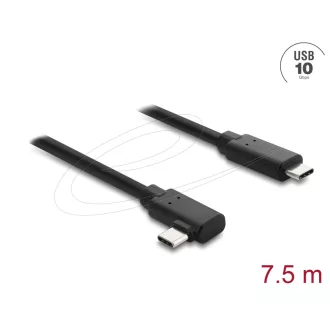   Delock Aktív optikai USB kábel 10 Gbps USB Type-C  csatlakozó, döntött kivitel, 7,5 m (87241)
