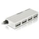 Delock külső HUB USB 2.0 (4 porttal), 480 Mbps, fehér (87445)