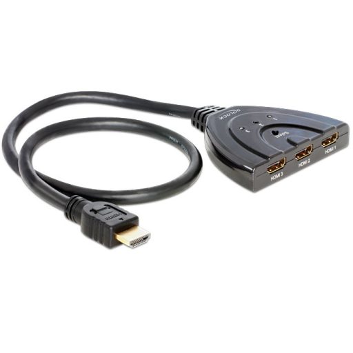 Delock HDMI 3 - 1 Switch kétirányú (87619)