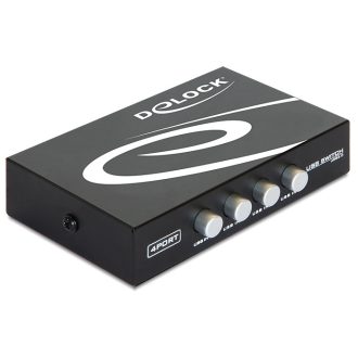 Delock 4 portos manuális USB 2.0 kapcsoló (87634)