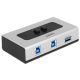 Delock 2 portos manuális, kétirányú USB 3.0-kapcsoló (87667)