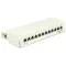 Delock asztali patch panel 12 portos Cat.6A fehér (87679)