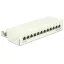Delock asztali patch panel 12 portos Cat.6A fehér (87679)