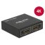 Delock HDMI-elosztó, 1 x HDMI-bemenet > 2 x HDMI-kimenet, 4K (87701)