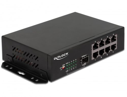 Delock Gigabit Ethernet-kapcsoló, 8 port + 1 SFP (87708)