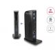 Delock USB dokkolóállomás kettős DisplayPort 4K / USB 3.2 / LAN / audio (Displaylink) (87728)