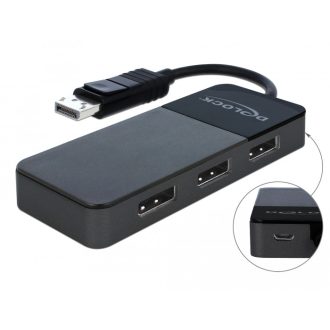   Delock DisplayPort 1.4-es elosztó 1 x DisplayPort-bemenet > 3 x DisplayPort-kimenet (87737)