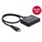 Delock HDMI-elosztó, 1 x HDMI-bemenet > 2 x HDMI-kimenet, 4K 60 Hz (87747)