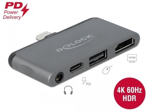 Delock Mini-dokkoló állomás iPad Pro készülékekhez 4K 60 Hz-en (87751)