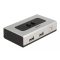 Delock Kétirányú USB 2.0 switch 1 db. B-típusú anya   2 db. A-típusú anya kézi átkapcsolással (87760)