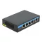 Delock Gigabit Ethernet-kapcsoló, 4 port PoE + 1 RJ45 (87764)