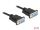 Delock Soros RS-232 D-Sub 9 kábel anya - anya null modem vékony csatlakozó kerettel - CTS / RTS auto (87785)