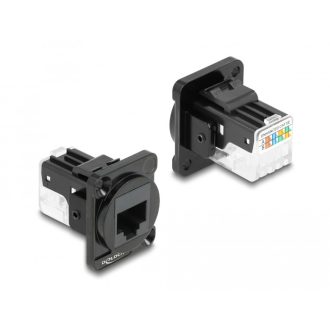   Delock D-típusú Modul RJ45 Cat.6A hüvely - LSA hüvely (87817)