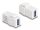 Delock Keystone modul, USB 3.0 A-csatlakozóhüvely > USB 3.0 A-csatlakozóhüvely fehér (1:1) (87832)