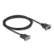 Delock D-Sub9-es, RS-232 soros kábel, anya-apa, 2 m (87834)