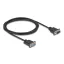 Delock D-Sub9-es, RS-232 soros kábel, anya-apa, 2 m (87834)