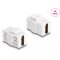 Delock Keystone modul, HDMI-csatlakozóhüvely > HDMI-csatlakozóhüvely, fehér (87876)