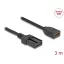 Delock HDMI önműködő kábel HDMI-A anya - HDMI-E apa kapcsolattal 3 m, 4K 60 Hz-s (87905)