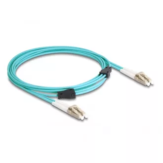   Delock Optikai kábel fém megerősítéssel LC Duplex - LC Duplex Multi-mód OM3 1 m (87907)