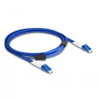   Delock Optikai kábel fém megerősítéssel LC Duplex - LC Duplex szimpla OS2 1 m (87919)