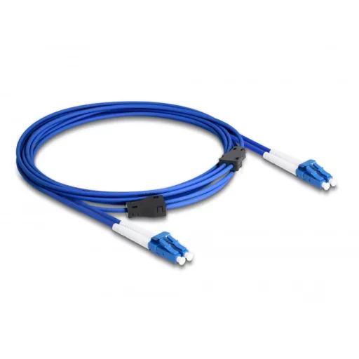 Delock Optikai kábel fém megerősítéssel LC Duplex - LC Duplex szimpla OS2 3 m (87921)