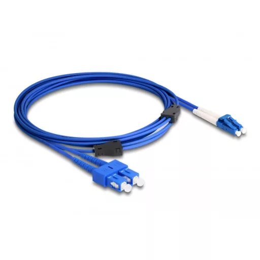 Delock Optikai kábel fém megerősítéssel LC Duplex - SC Duplex szimpla OS2 3 m (87924)