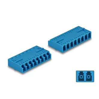   Delock Optikai szál kapcsolat HD LC Octuplex anya - LC Octuplex anya kék (87930)