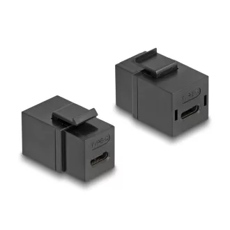   Delock Keystone modul USB 2.0 Type-C  anya   anya fekete színű (87950)