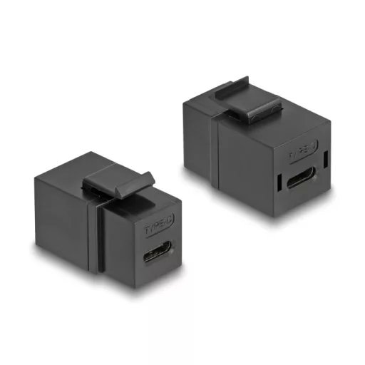 Delock Keystone modul USB 2.0 Type-C  anya   anya fekete színű (87950)