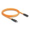 Delock USB 5 Gbps kábel USB Type-C  apa - USB Type-C  anya kötött felvételre 1 m narancs színű (87960)