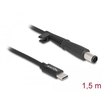   Delock Laptop töltőkábel USB Type-C  apa - HP 7,4 x 5,0 mm apa (87972)