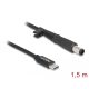 Delock Laptop töltőkábel USB Type-C  apa - HP 7,4 x 5,0 mm apa