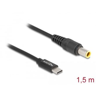   Delock Laptop töltőkábel USB Type-C  apa - IBM 7,9 x 5,5 mm apa (87979)