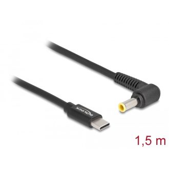   Delock Laptop töltőkábel USB Type-C  apa - Samsung 5,5 x 3,0 mm apa (87980)