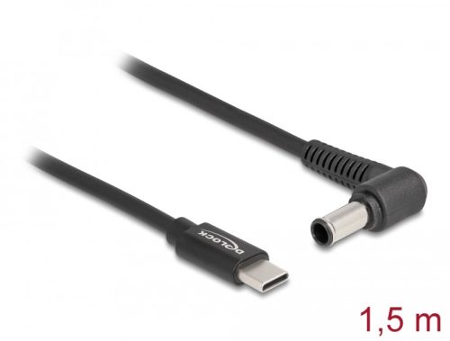 Delock Laptop töltőkábel USB Type-C  apa - Sony 6,0 x 4,3 mm apa