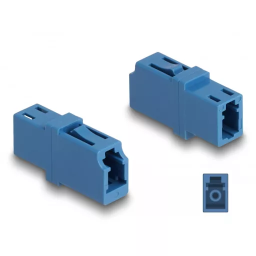 Delock Optikai szál párosító LC Simplex anya - LC Simplex anya UPC kék (87985)