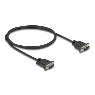Delock D-Sub9-es, RS-232 soros kábel, apa-apa, 1 m (88000)