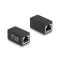 Delock Adapter RJ45 anya - RJ45 anya Cat.6, fekete (88003)