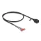 Delock Kábel RJ45 anya   szabad végű kábelátvezetők Cat.5e 50 cm hosszú, fekete (88005)