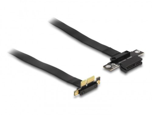 Delock PCI Expressz riser kártya x1 apa 90 -os szögben - x1 szlot kábellel 30 cm hosszú (88023)