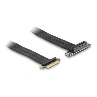   Delock PCI Expressz riser kártya x4 apa - x4 szlot 90 -os szögben kábellel 60 cm hosszú (88026)